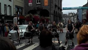 Watch: Vikings, drummers and brass band bring Kilkenny High Street to a standstill