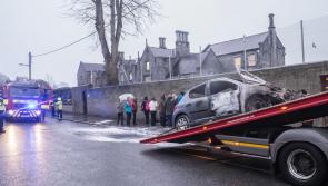 Car goes on fire in centre of Kilkenny city causing traffic chaos