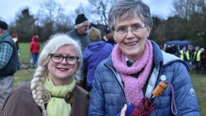 Druids come out to witness winter solstice at Knockroe Passage Tomb, Kilkenny