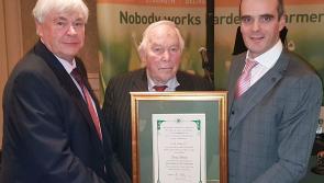 Clara farmer Tommy Brennan honoured by Kilkenny IFA