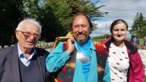 Choctaw Waylon White Deer leads Famine 1848 Walk in Ballingarry