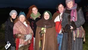 Druids out in force for winter solstice at Knockroe, Kilkenny