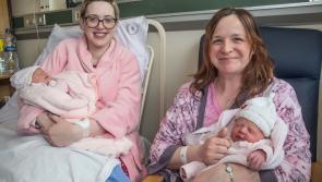 Joyous scenes at St Luke's Hospital on New Year's morning