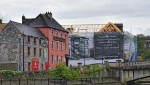 GREAT NEWS - New roof being erected on Bridge House, Kilkenny