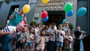 Cool down outside the  Hibernian Hotel with a delicious ice-cream this weekend  
