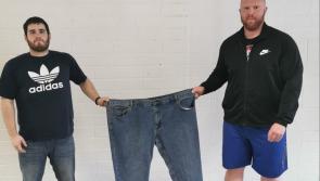 Callan man celebrates with trainer after losing almost 17 stone in body weight