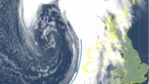 WATCH: Storm Brendan blows trampoline onto  motorway 