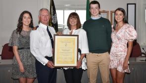 Kilkenny's retiring garda chief superintendent honoured with civic recognition