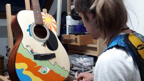 Music inspires Kilkenny teenager’s guitar art
