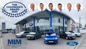 Kilkenny's Michael Lyng Motors wins prestigious Ford Chairman’s Award for 2020 
