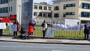 Protest over maternity partner restrictions goes ahead at St Luke's