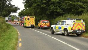 Emergency services at the scene of collision in Co Kilkenny