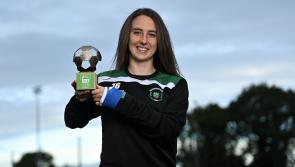 The star of September! Piltown's Karen Duggan collects SSE Airtricity WNL Player of the Month award
