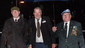 Kilkenny remembers Great War dead in Armistice ceremony, despite heavy rain