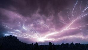 YELLOW ALERT: Possibility of thunderstorms and lightning strikes for Kilkenny
