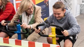Goresbridge lad challenges European Commissioner - with pedal power!