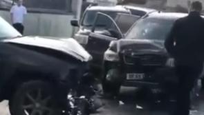 WATCH: Gardaí appeal for witnesses over vehicles being 'rammed' in town in Limerick