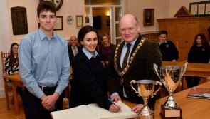 Mayor honours Kilkenny City VEC All Ireland volleyball champs