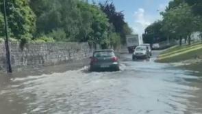 VIDEO: Road flooded in Kilkenny City