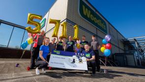 Woodie’s Kilkenny colleagues celebrate raising over €5,500 for 2023 Woodie’s Heroes campaign