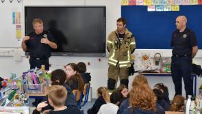 Firefighters visit Kilkenny school as Fire Safety Week 2023 begins 