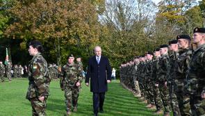 BEST OF 2023: Tánaiste reviews Irish troops at Kilkenny Castle