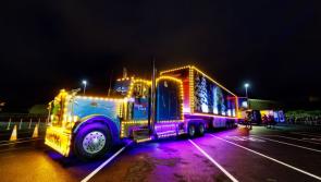 WATCH: Look who came to Kilkenny city - Santa in his big truck!