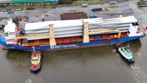 'Longest ever imported' wind turbine blades arrive in County Kilkenny - Kilkenny Live Highlights 2024