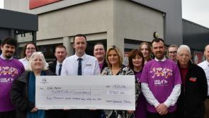 Supervalu Loughboy staff present cheque to Cois Nore Cancer Support in Kilkenny