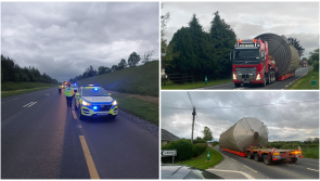 Garda convoy deployed as 'exceptional load' is transported to Belview Port in Kilkenny