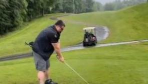 WATCH: Golfers left in stitches after friend's mishap off the tee in Kilkenny