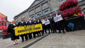 Kilkenny criminal barristers protest outside local courthouse