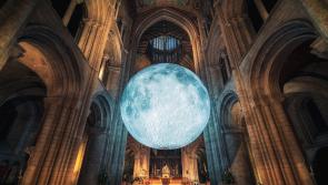 Under the Museum of the Moon at St Canice’s Cathedral  in Kilkenny