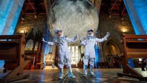 The Eagle has landed! Huge, stunning Moon unveiled at St Canice's Cathedral in Kilkenny