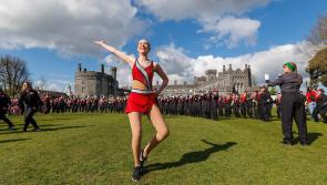 Pictures: Illinois State University Marching Band sham-rocking the streets of Kilkenny!