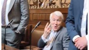 'Absolutely disgraceful' - TD Michael Lowry caught 'giving the two fingers' in the D&aacute;il
