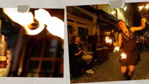PICTURES: Fire and flame as famous Kilkenny pub launches a 'bewitching spirit'  