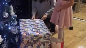 Watch as a special Kilkenny girl opens a wonderful Christmas surprise!