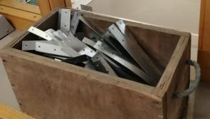 Gardaí in Kilkenny clean up after hazardous steel brackets are strewn across busy road