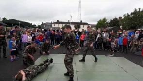 VIDEOS:  Kilkenny based soldiers don't mess around in unarmed combat display at Barracks Open Day