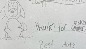 TOP READ (2022): Note left for housekeeping staff at Kilkenny hotel makes their day