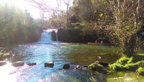 South Kilkenny waterfall where you can swim, dive and use the zip line