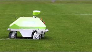 Clara man's Intelligent Marking robot   is used to line Ireland’s first pitches for GAA World Games 2019 at WIT Arena