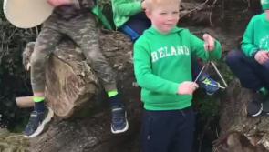 Watch: Children of St Aidan's Kilmanagh put on great St Patrick's Day display
