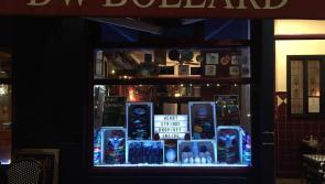 Kilkenny bar features a unique Christmas window for a charitable cause 