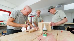 Knitted Together project collaborates with Men’s Sheds to produce stools for charity

 