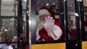 Smiles all round as Santa Claus arrives at MacDonagh Junction in Kilkenny
