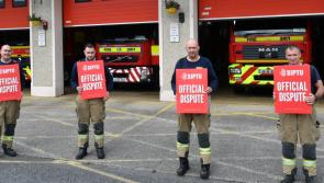 Picket under way at Kilkenny Fire Station, with day-long closures on way for several local stations