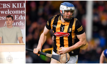 PICTURES: Kilkenny's Huw Lawlor makes heartwarming visit back to former school