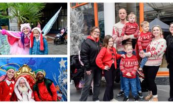 Pictures: Smiles and delight as Santa touches down at Market Cross in Kilkenny